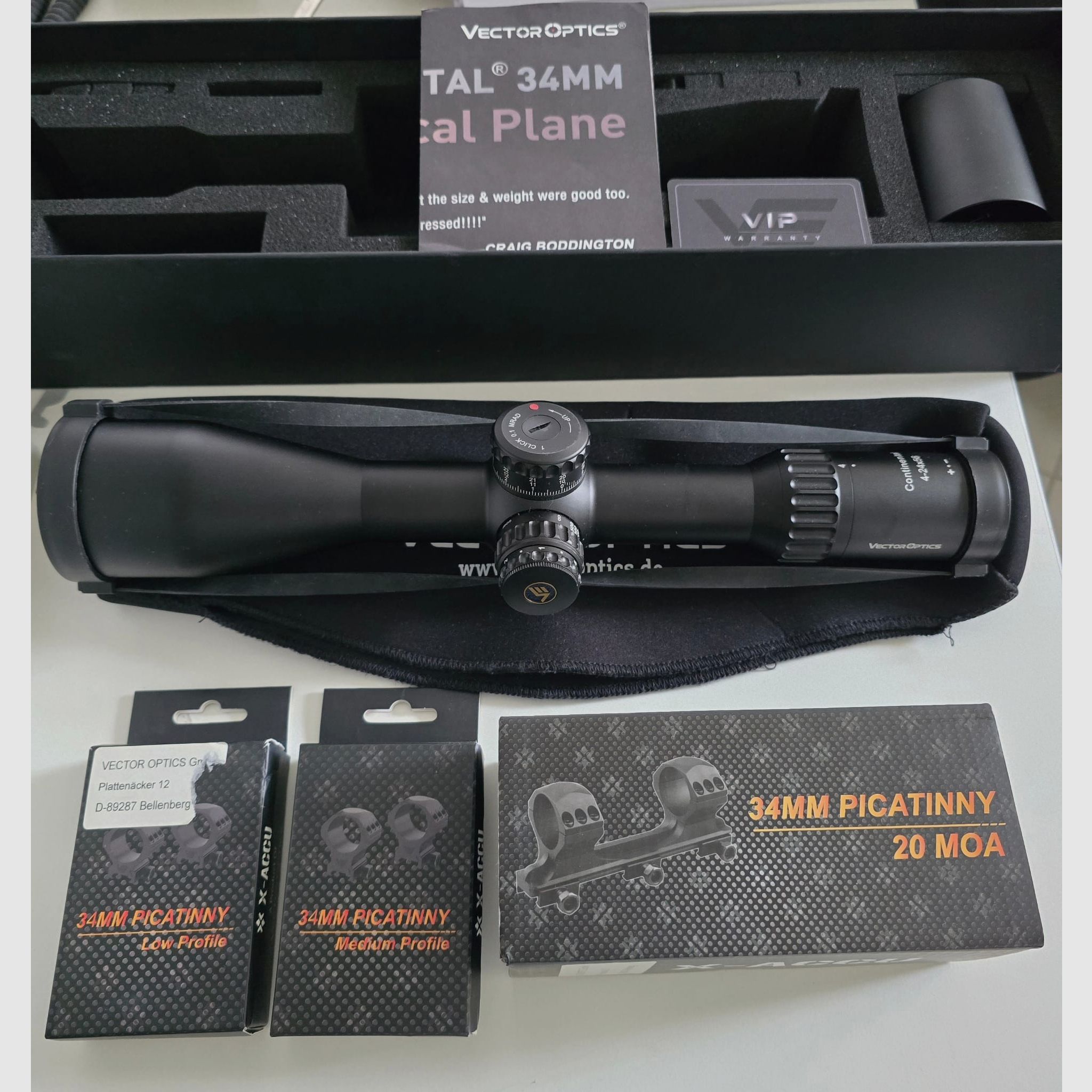 Vector Optics Continental X6 4-24x56FFP SCFF-40