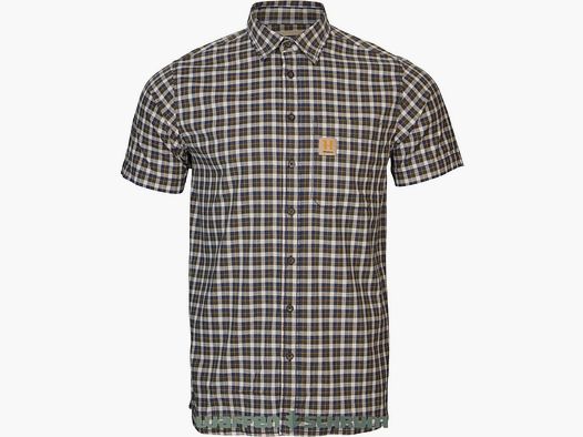 Härkila Kurzarmhemd Fjell Naval Blue Check