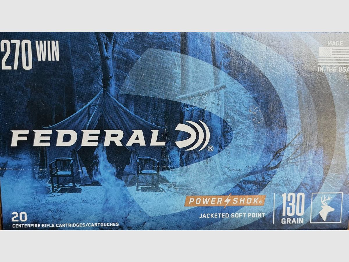 Federal .270Win PowerShok JSP 130gr - 20 colpi