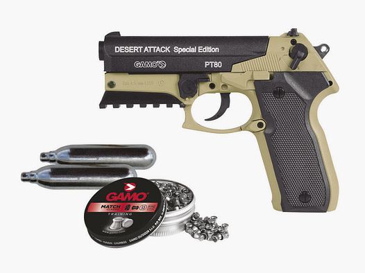PISTOLE GAMO PT-80 DESERT ATTACK SE (PACK)