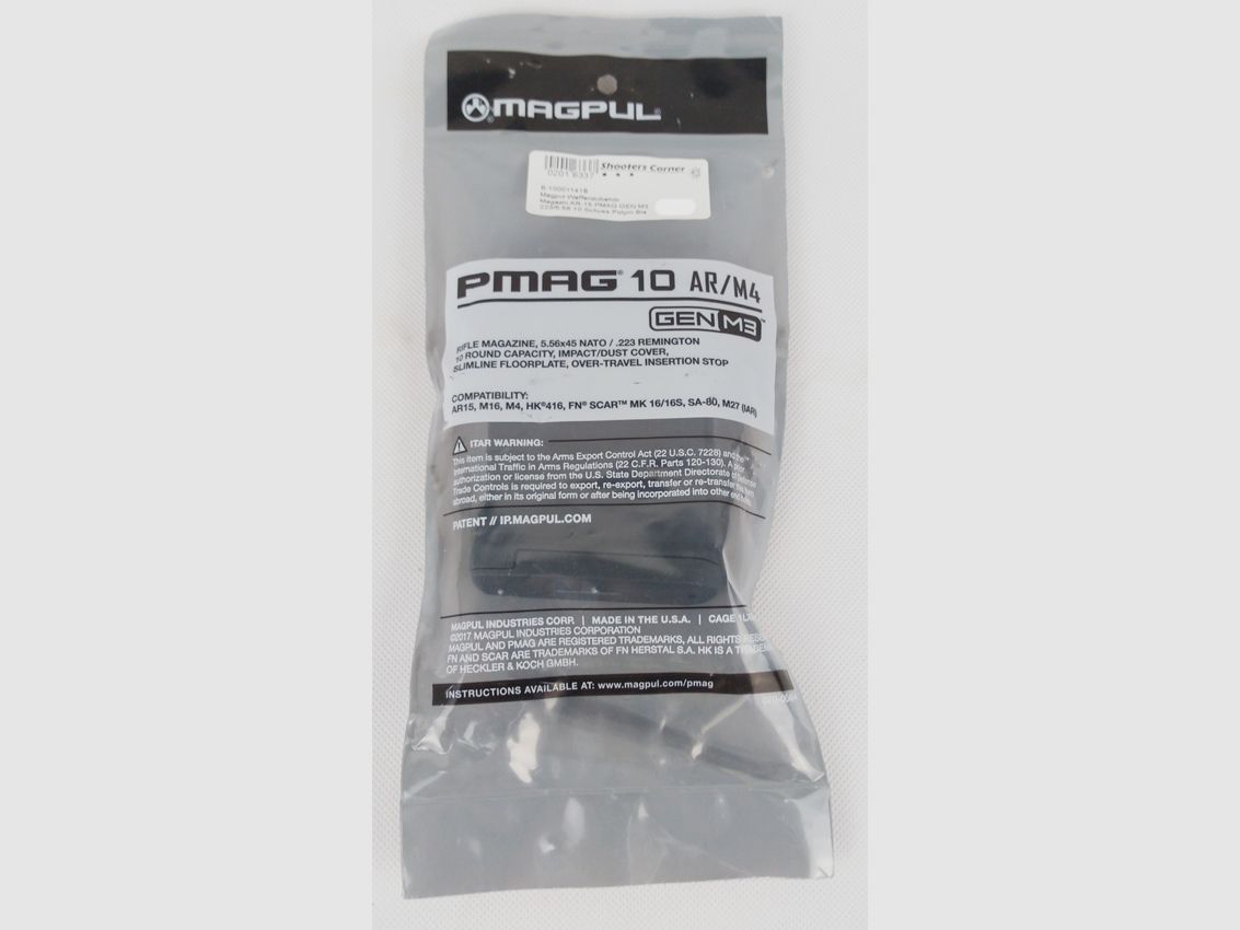 Magpul Magazine AR-15 PMAG GEN M3 223/5.56 10 rounds