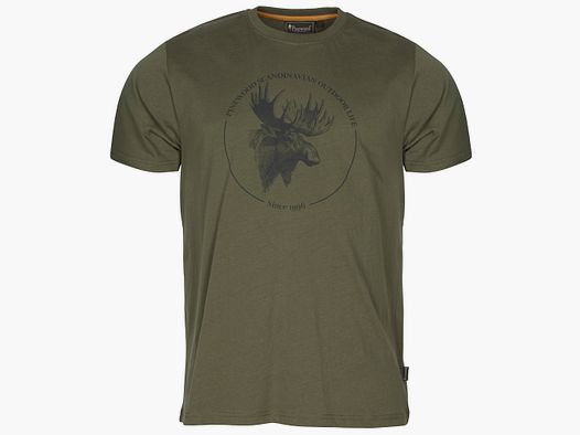 Pinewood T-Shirt Moose olive