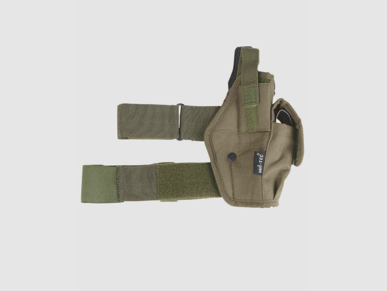 Accesorio de arma, funda de muslo Mil Tec para pistolas oliva
