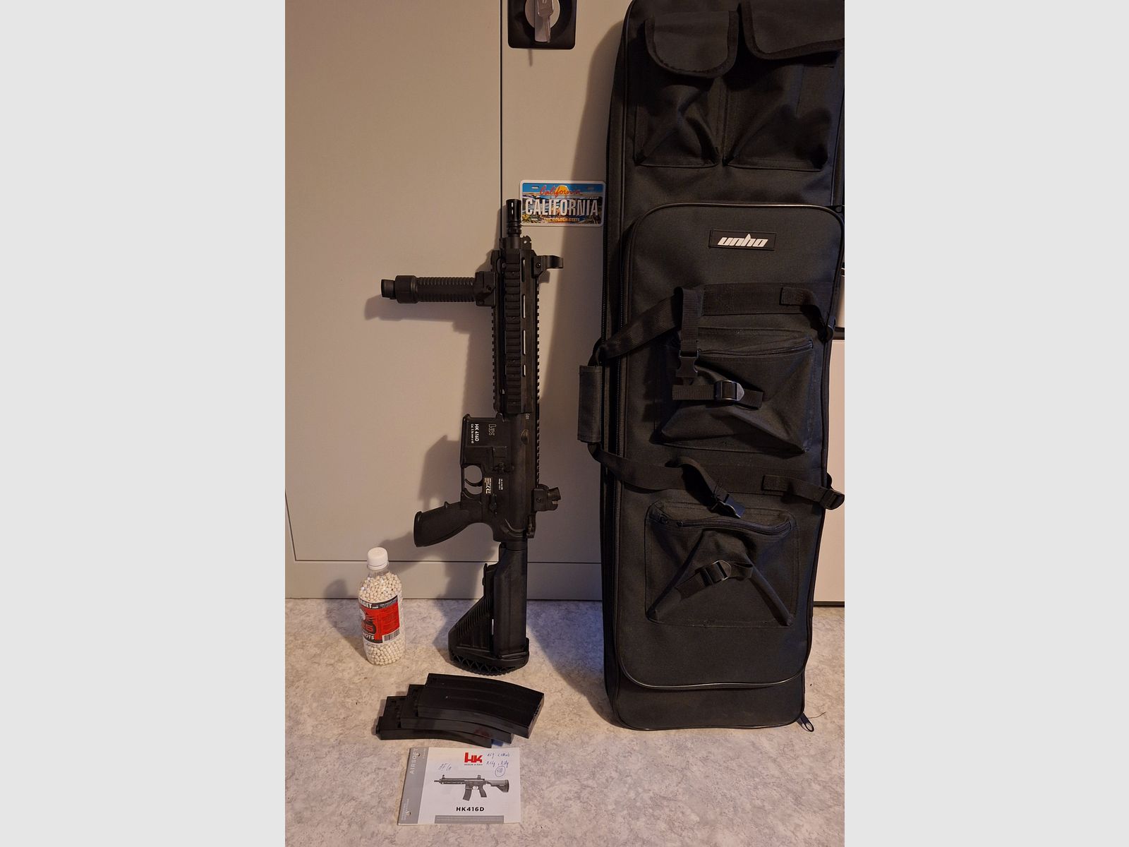 HK 416 D AEG <0,5j + 3 Mags + Frontgriff