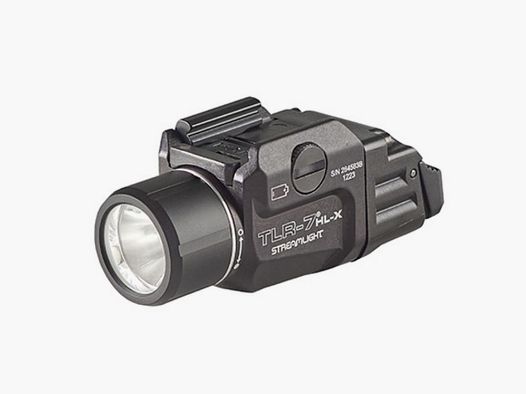 Lampe Streamlight TLR-7 HL-X USB, noire, pour pistolets, Multi-Fuel, 1.000 Lumens