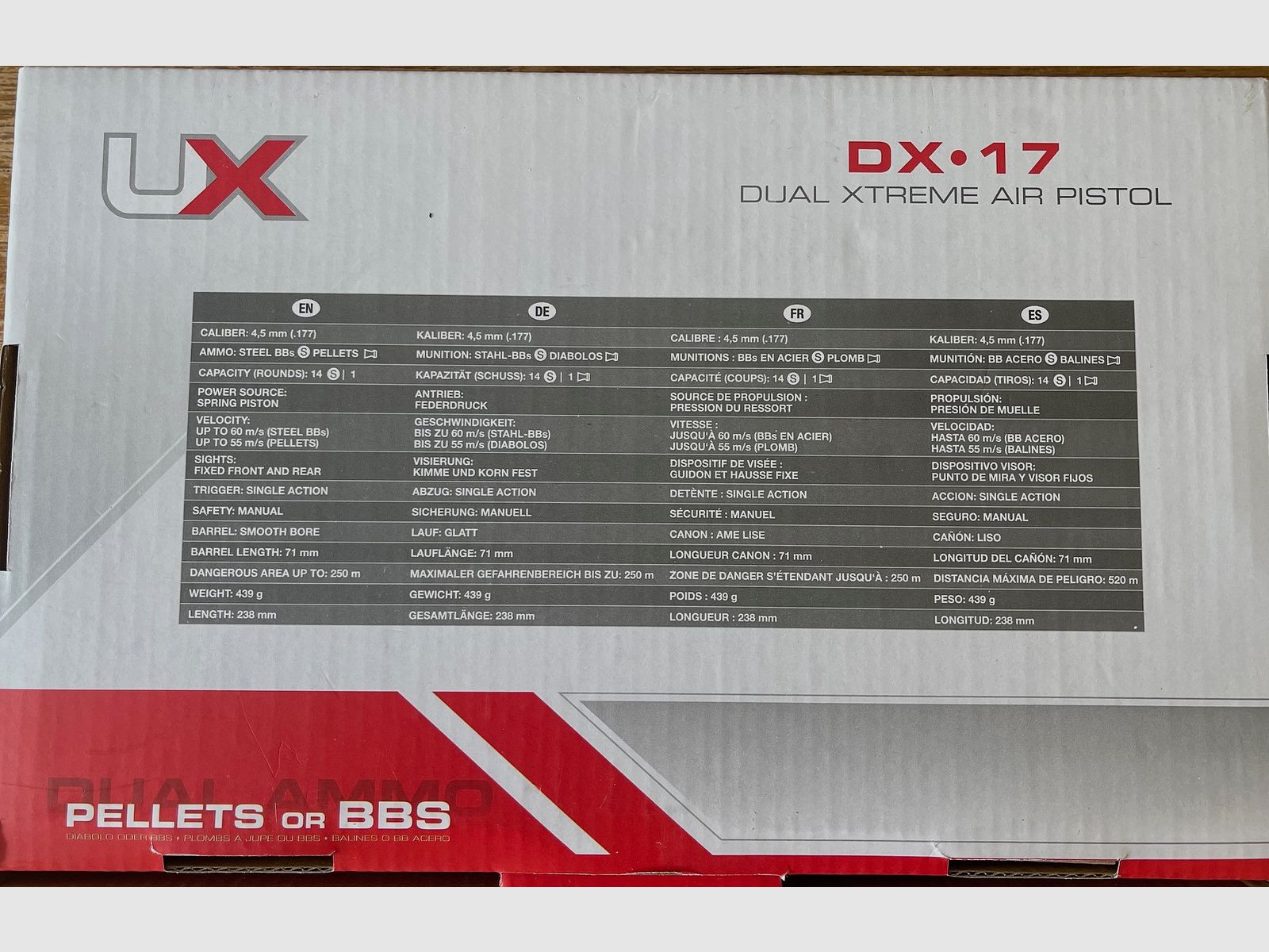 Umarex UX DX 17 Dual Xtreme Air Pistol