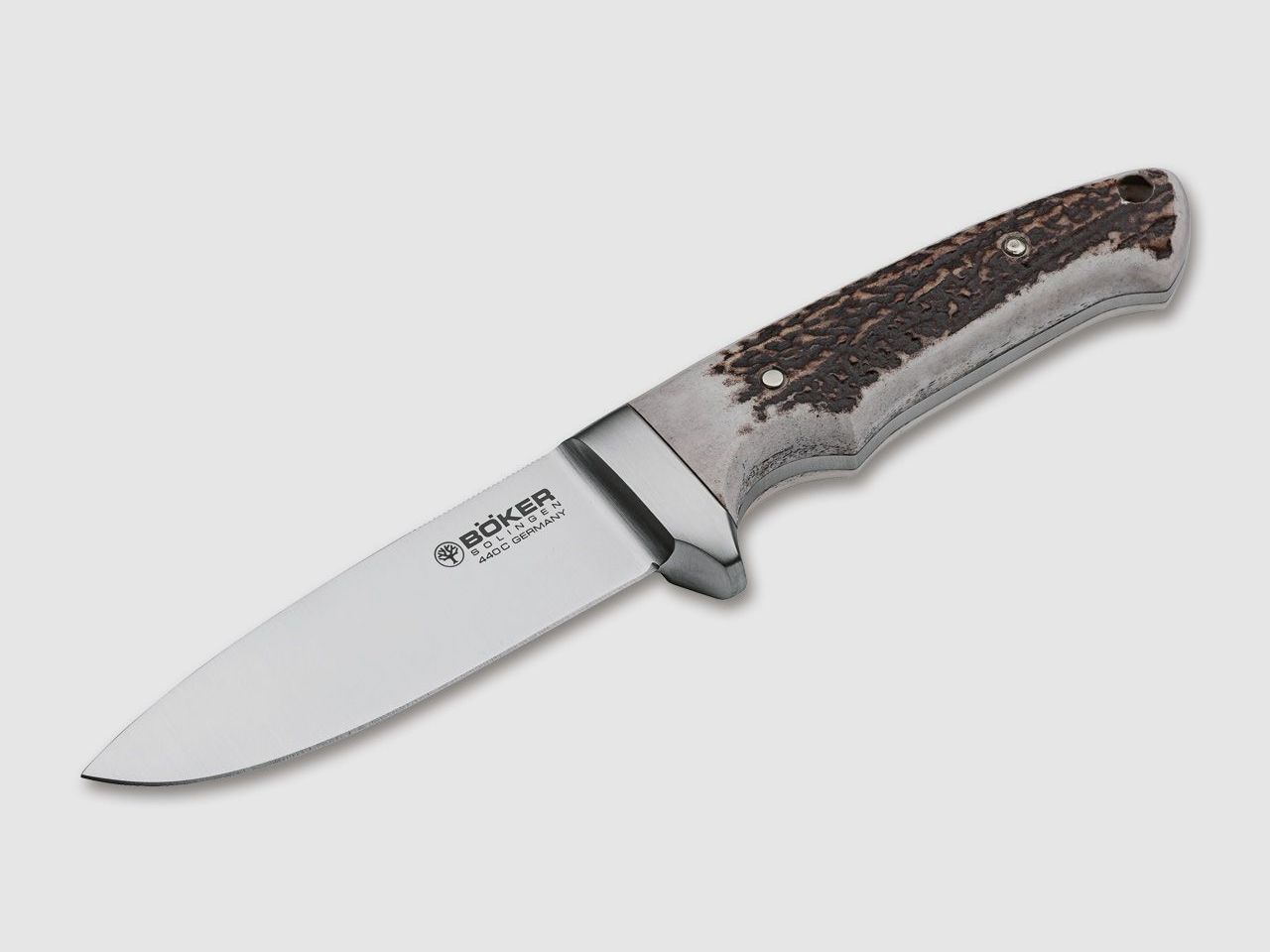 Integral-Messer II Hirschhorn Griff mit hochwertiger Lederscheide