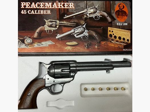 Colt Peacemaker Caliber .45, DENIX - DEKO Revolver (grau)