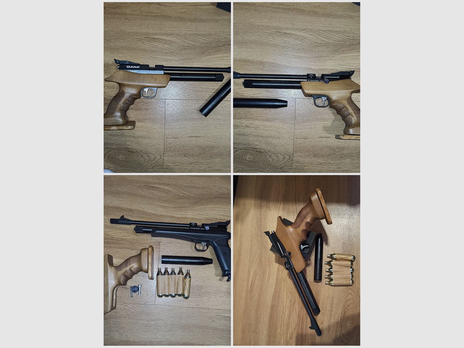 Diana Chaser Rifle Set 4.5mm with a lot of accessories.