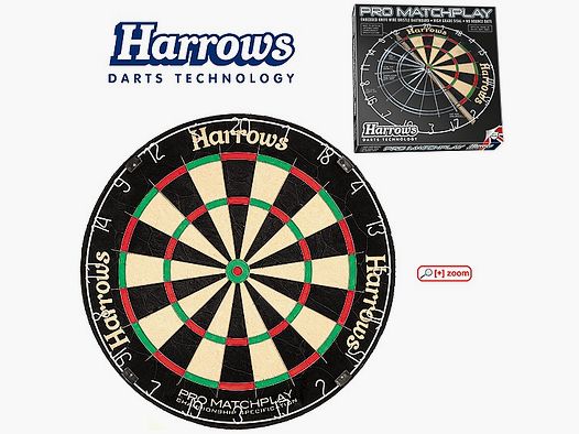 Harrows Darts Technology Pro Matchplay Bord ONE80 Gladiator 3+ Dart & Accessoires
