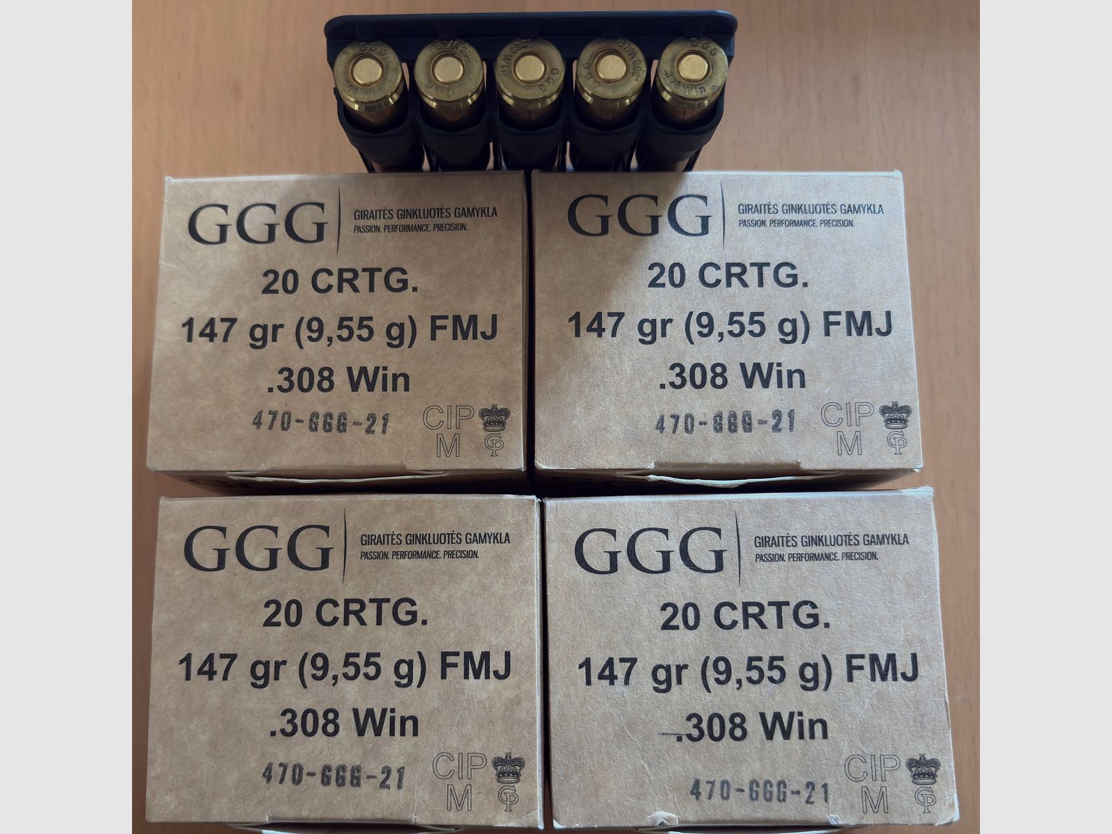 GGG 308win FMJ 147grs. 