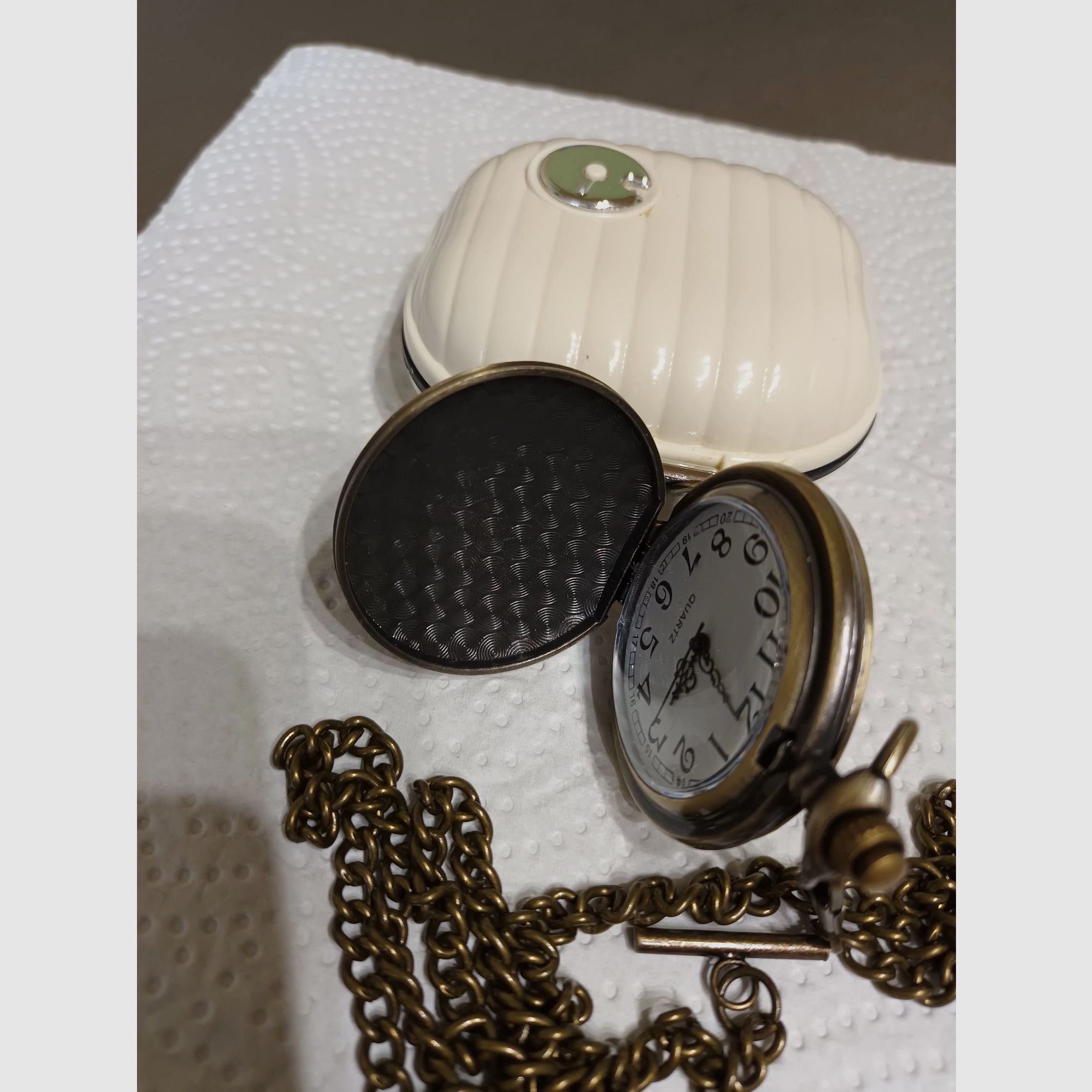 Nieuwe zakhorloge met jachtmotief