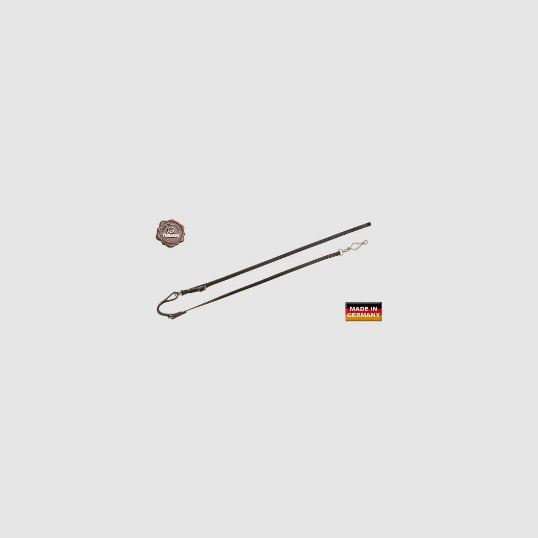 Umhängeleine Sattelleder 1,85m - 14mm breit
