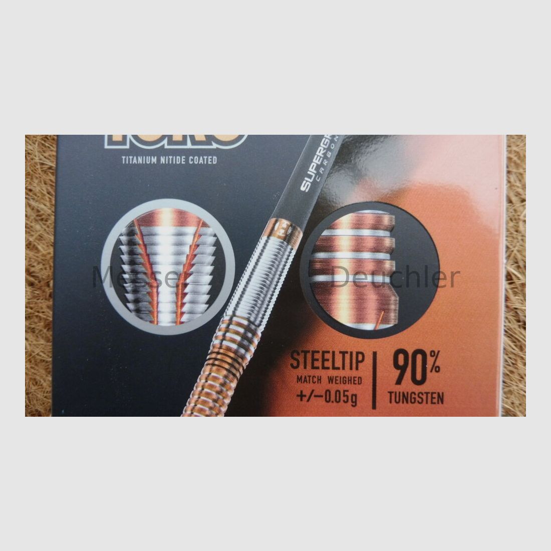 Harrows Steel Darts Toro 90% Hochwertiger Tungsten Dart Dartpfeile Set mit Schäften und Flights