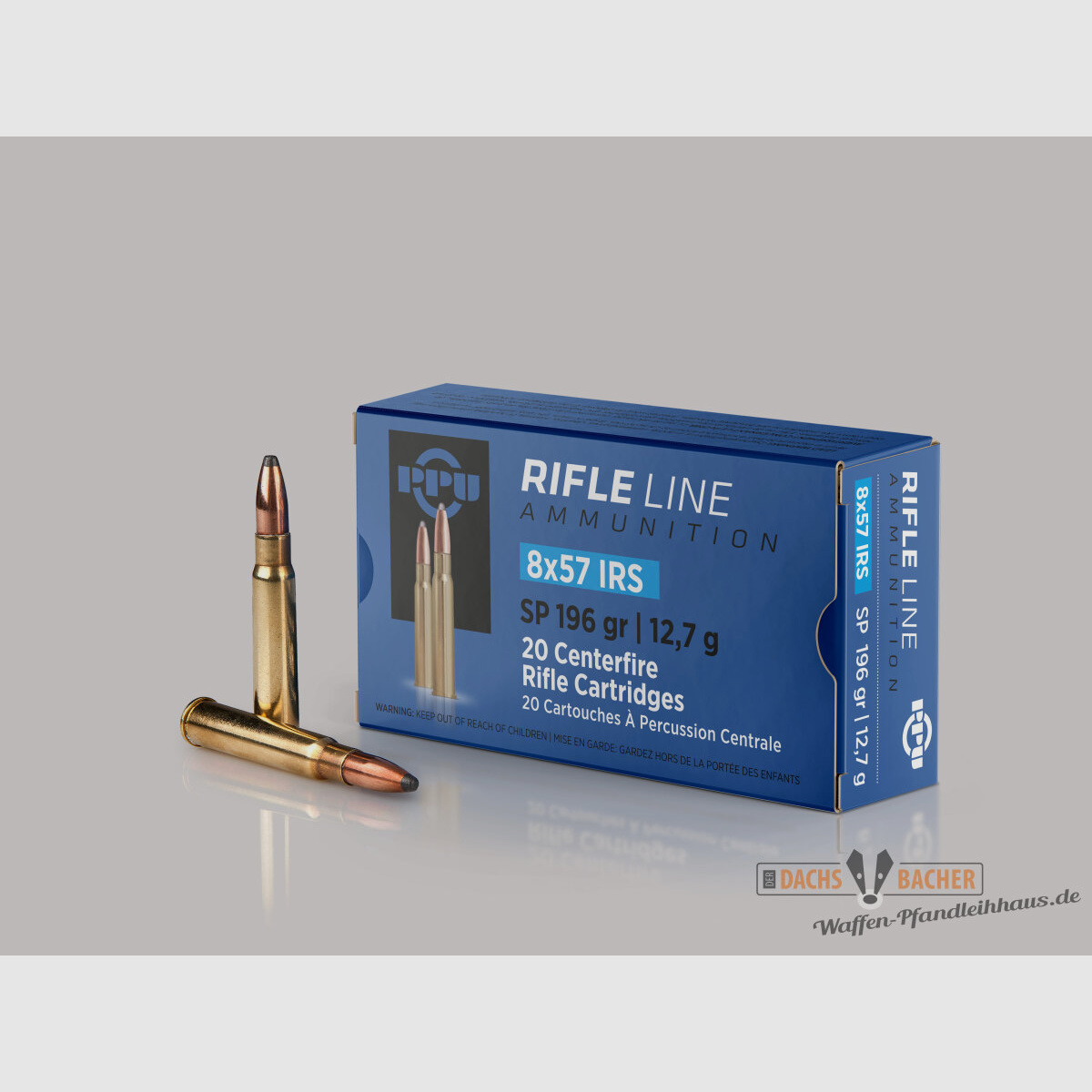 PPU Privi Partizan 8x57 JRS 12,7g/196gr SP Teilmantel 20 Schuß