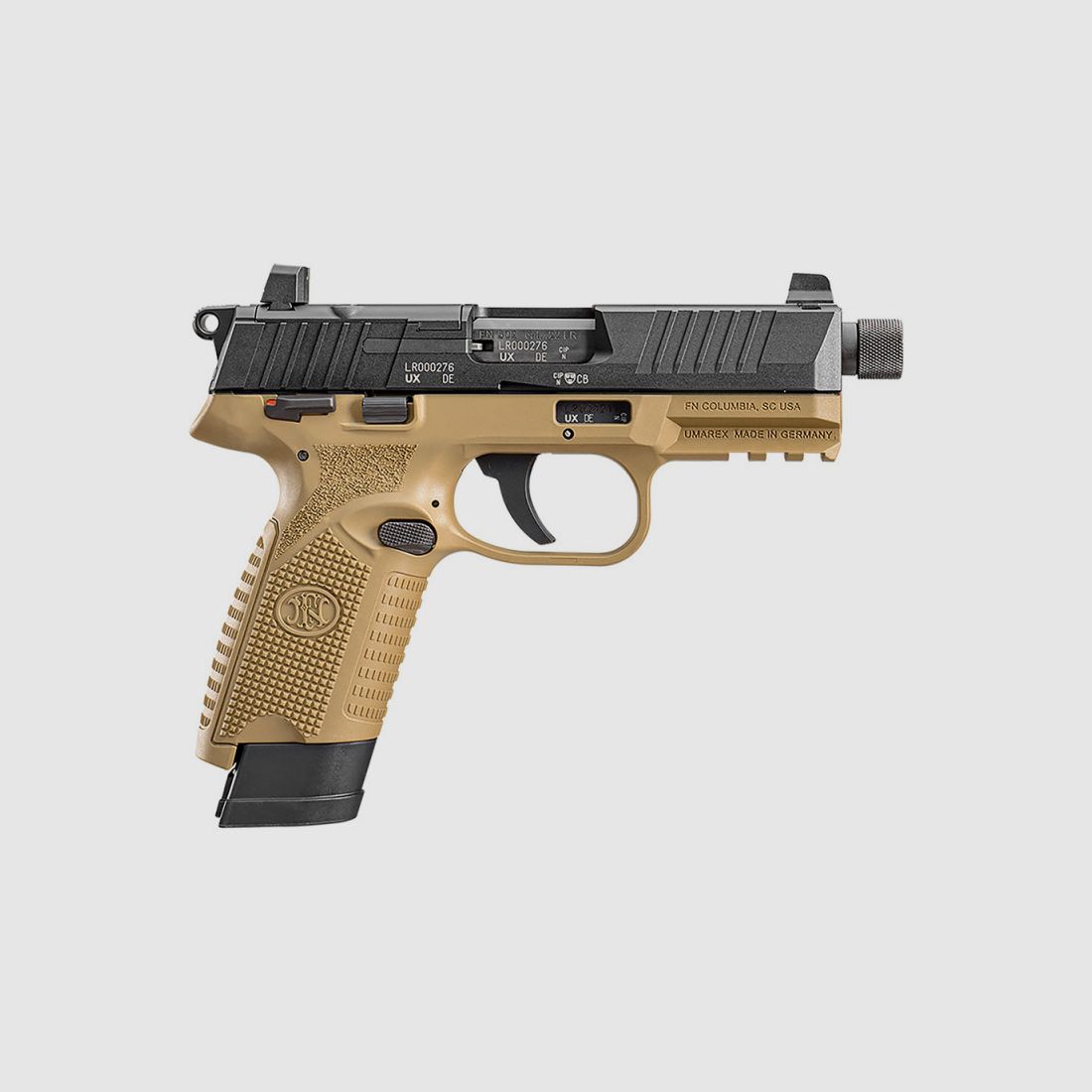 PISTOLET FN HERSTAL 502 TACTICAL BI-TONE FDE/BLACK, image 1 sur 3