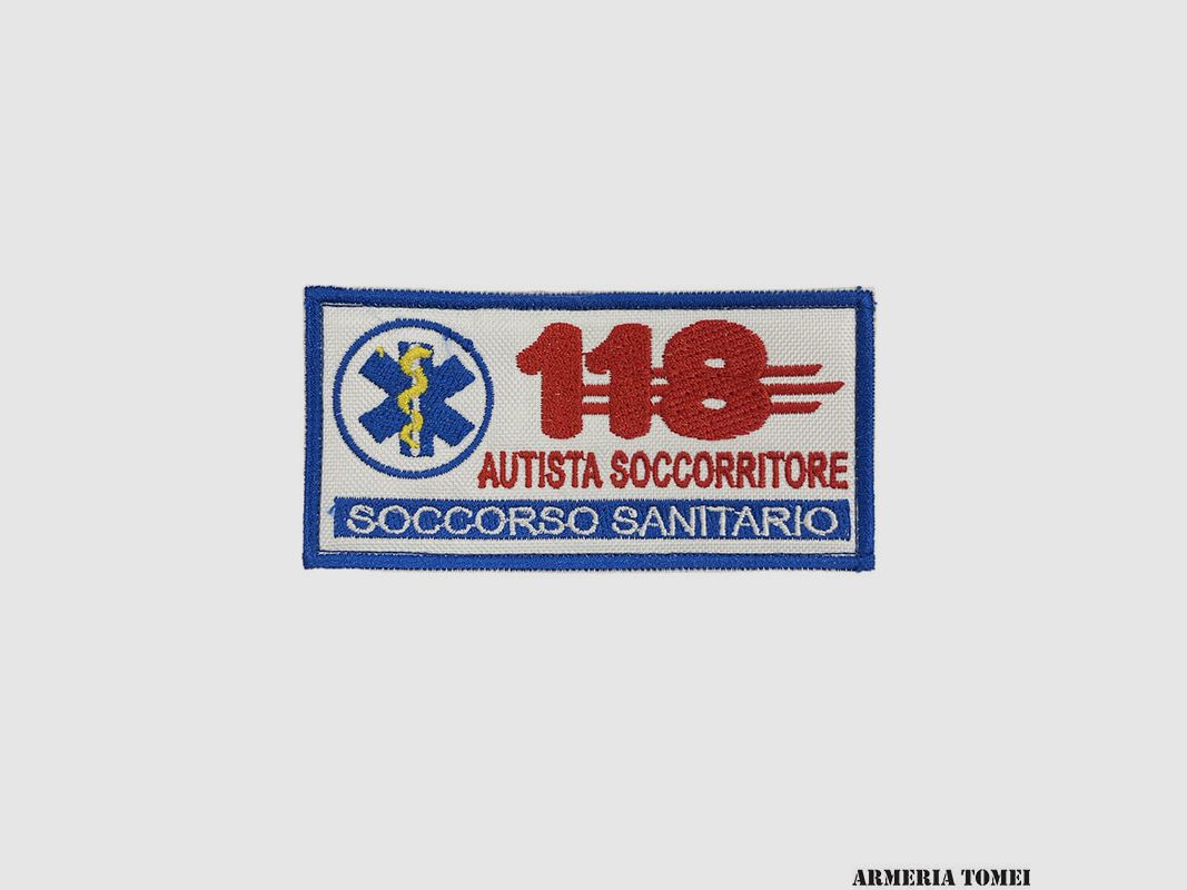 PATCH – 118 SANITÄTSHILFE – SANITÄRDIENST (MIT VELCRO)