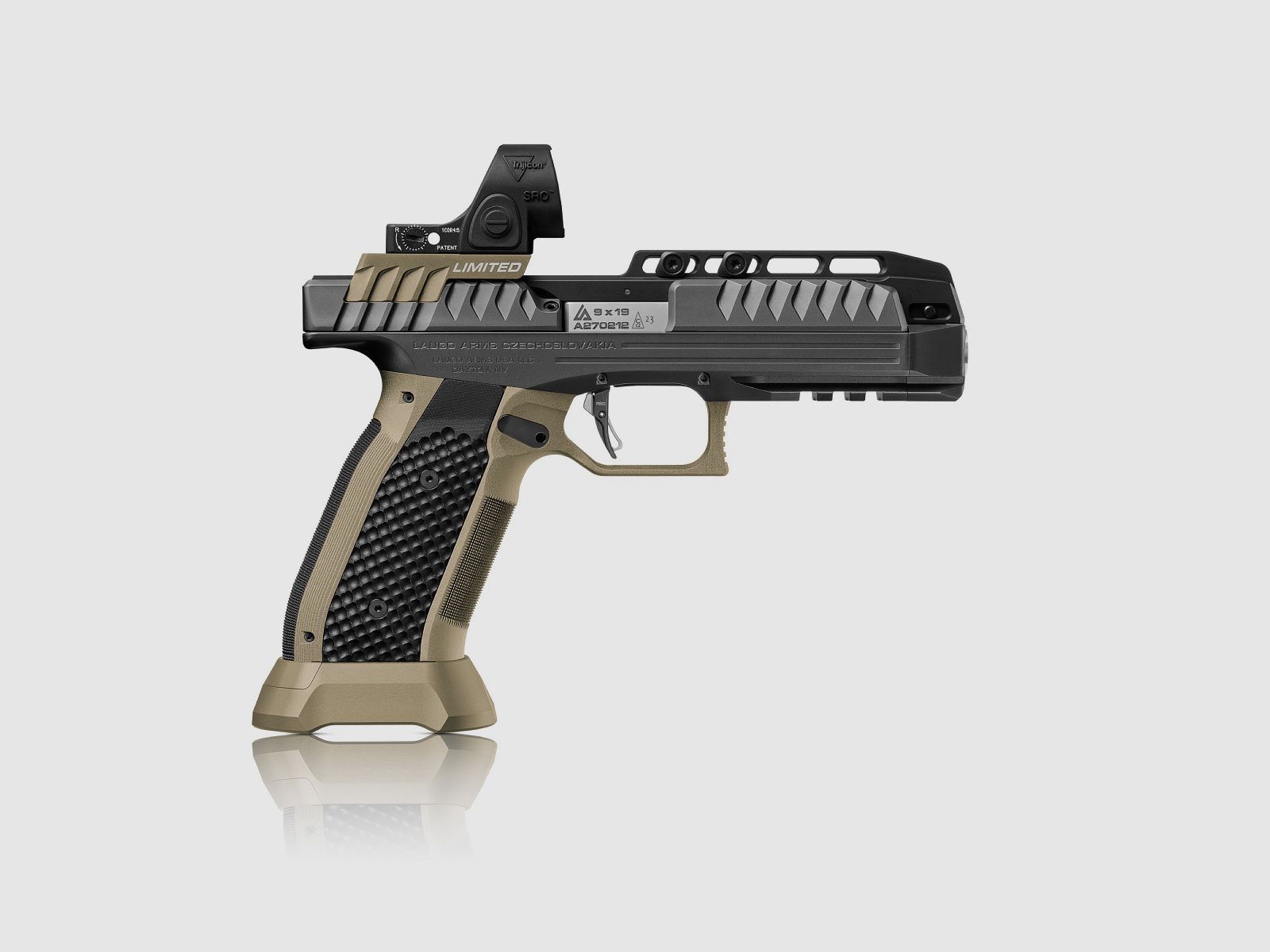 Laugo Arms Pistole Alien 9 x 19 Grün Limited optics, Black/Green, ohne Magazin, billede 10 af 12