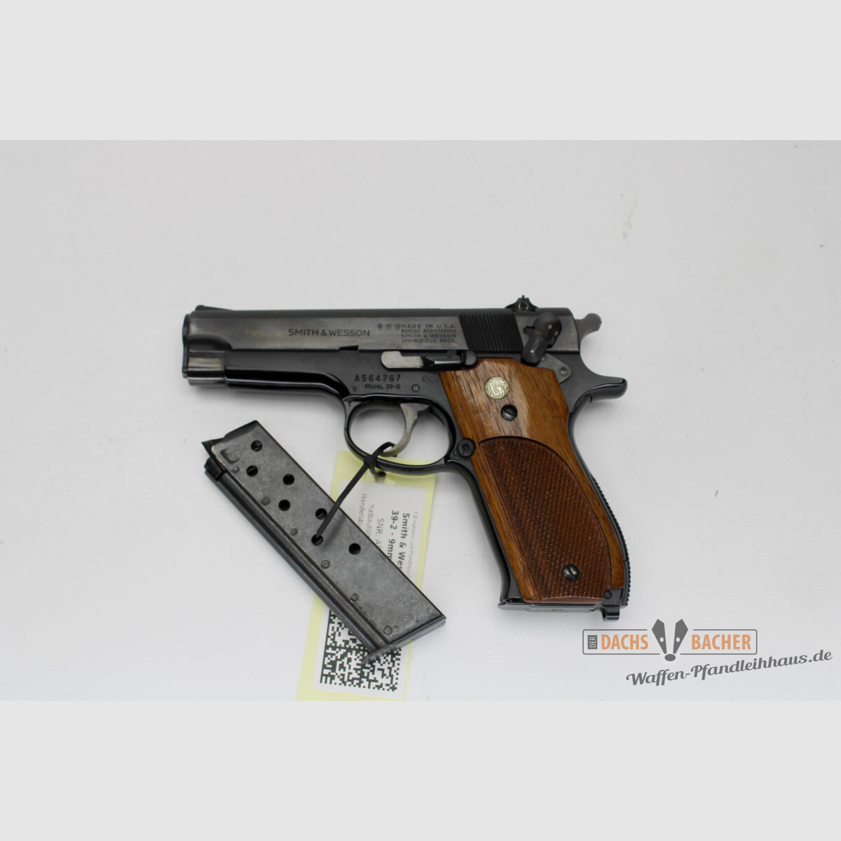 Pistole S&W 39-2 Kal. 9mm Luger 2tes Magazin