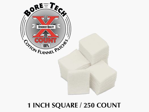 Bore Tech X-Count Patches – Baumwoll-Reinigungspatches nach Kaliber