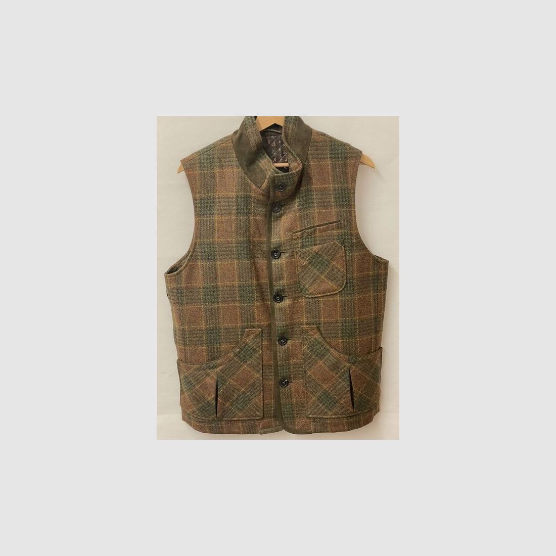Gilet Loden Habsburg Kerscheneck à Carreaux