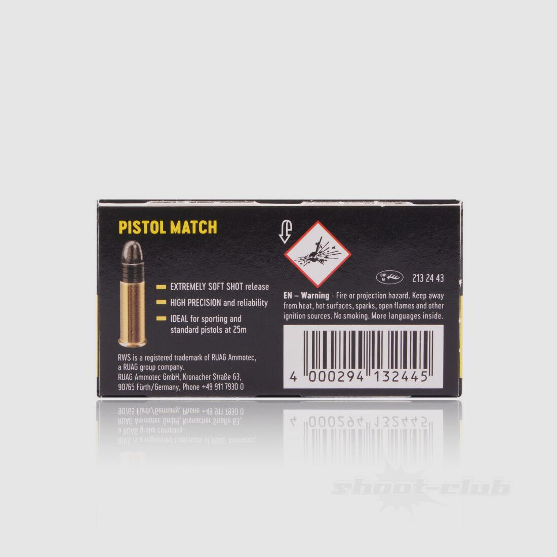 RWS Pistol Match LRN 40grs 50St .22lr, Bild 4 von 5
