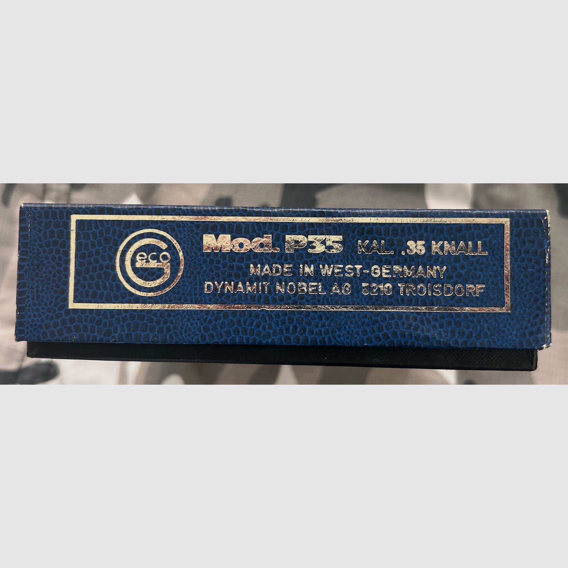 Geco P35 Sammlerstück - ladenneu Kaliber .35