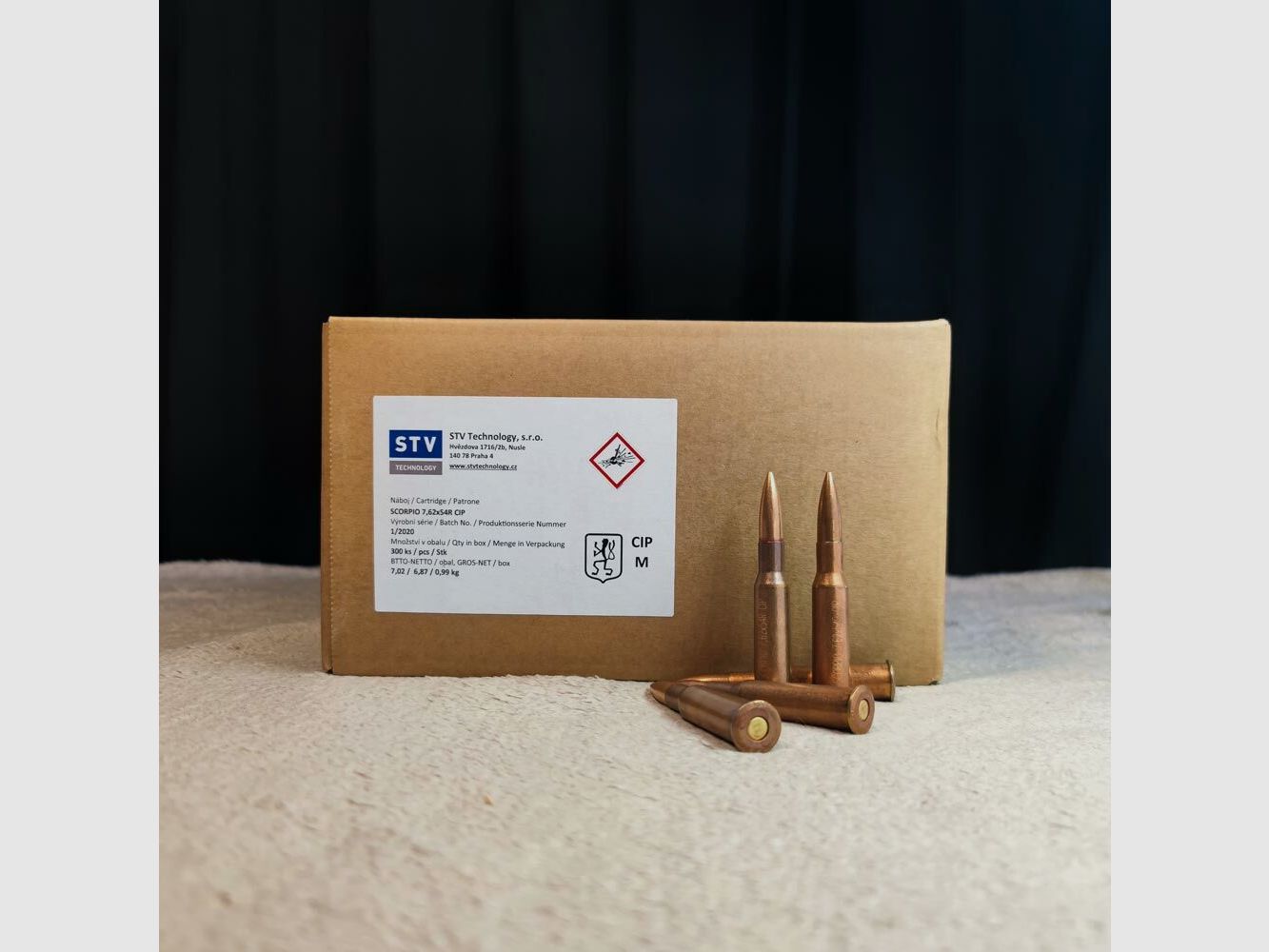 Surplus STV-Scorpio 7.62x54R 300 cartridges