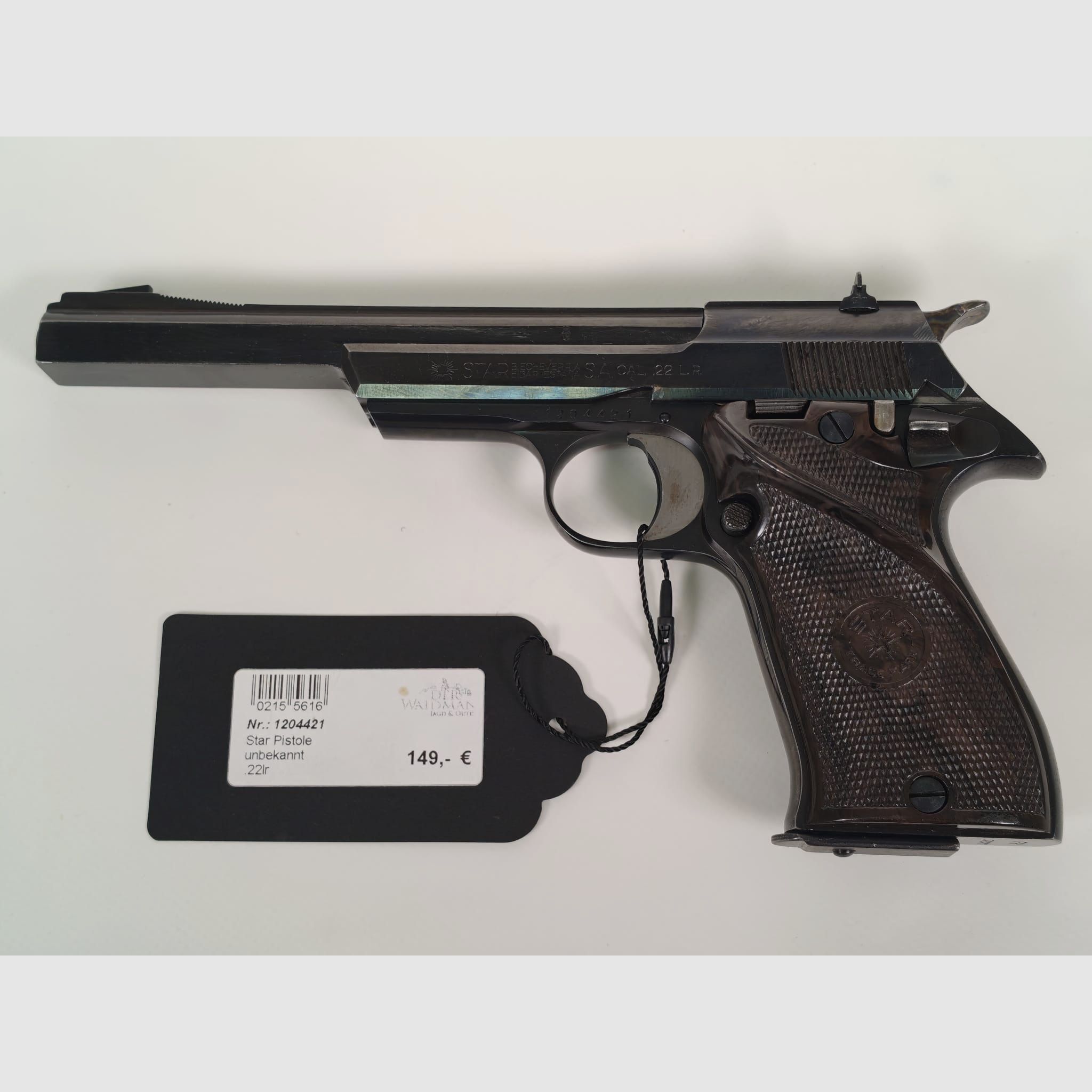 Star .22 lr Pistole mit 15 cm Lauf