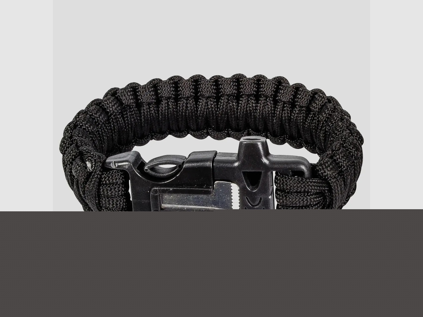 Highlander Highlander Armband Fallschirmleine Flint - Schwarz