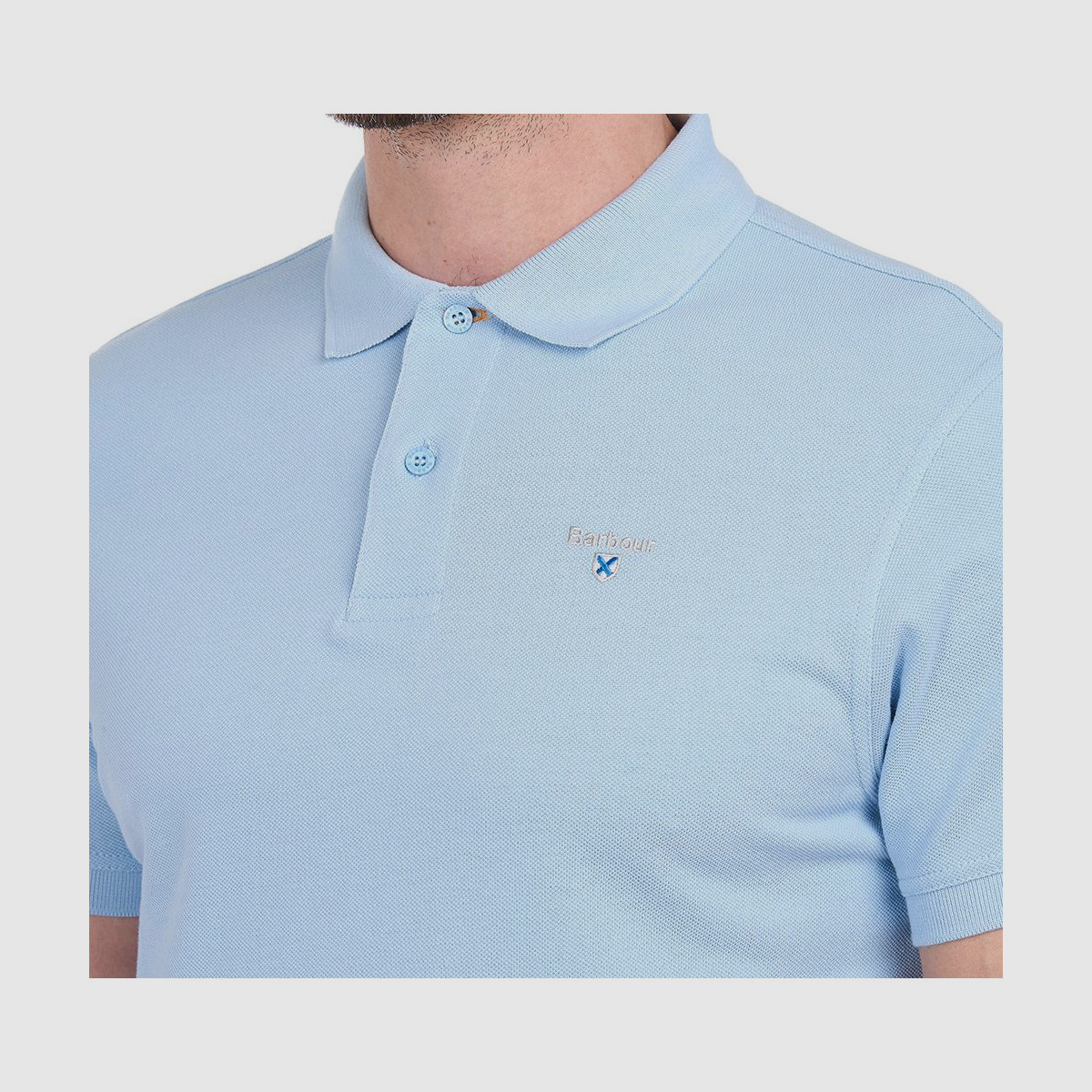 BARBOUR Sports Polo Sky Blue