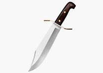 Wild West Bowie Messer mit traditioneller Scheide
