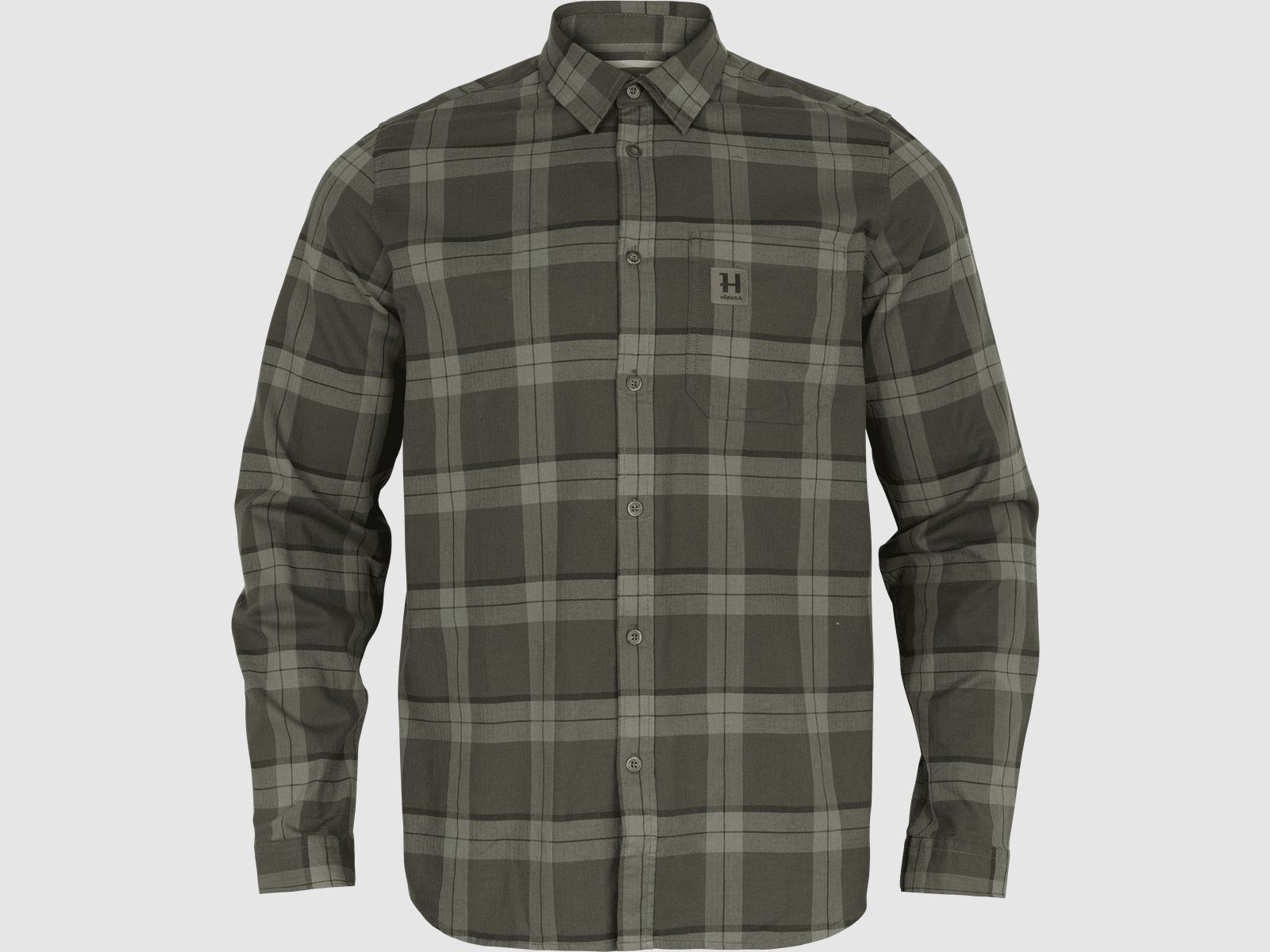 Härkila Fjell Shirt Men Green Check - XXL