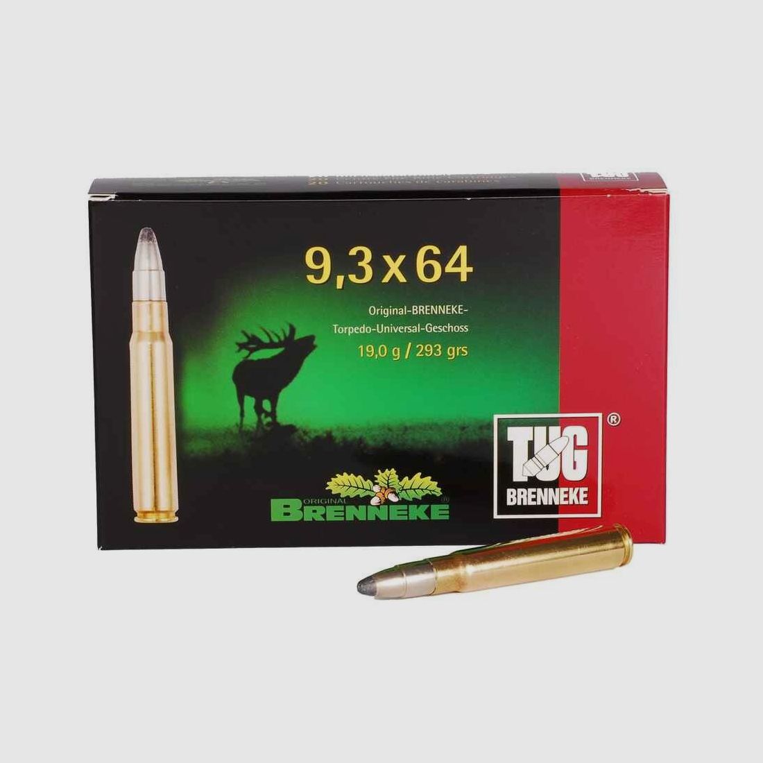 9,3x64 TUG 19,0g/293grs. Brenneke