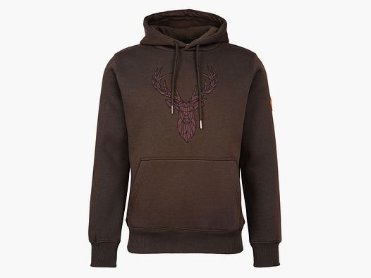 Hubertus Hoodie Hunting Hirsch Oliv/braun