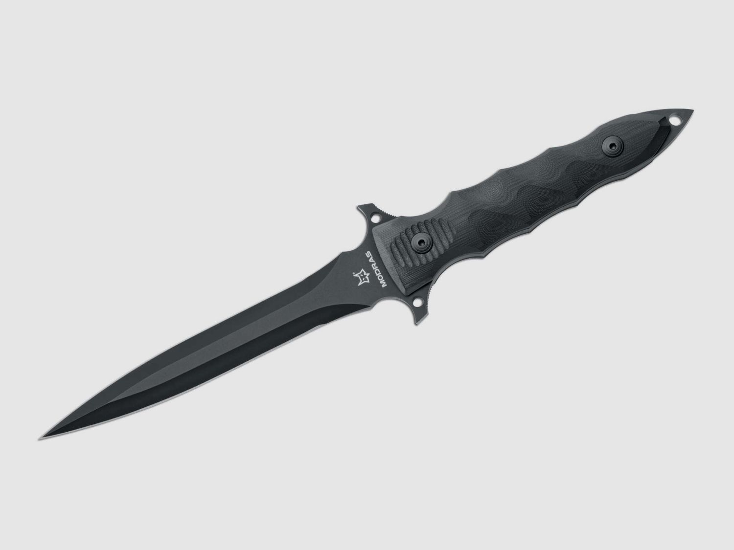 Modras Black Dolch mit hochwertiger Lederscheide