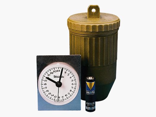 Wild clock with 24h display - with battery, analog display