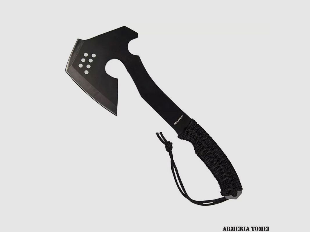 MIL-TEC – BUSHCRAFT ÄXTE AUS PARACORD MIT HOLSTER, Bild 1 von 2
