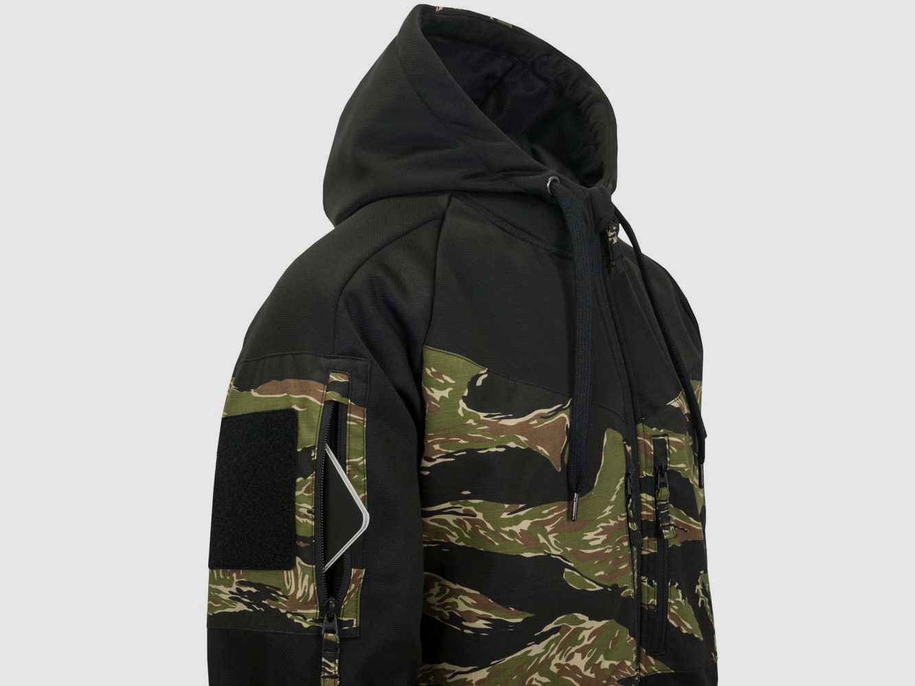 HELIKON-TEX ROGUE HOODIE (FullZip) MULTICAM BLACK