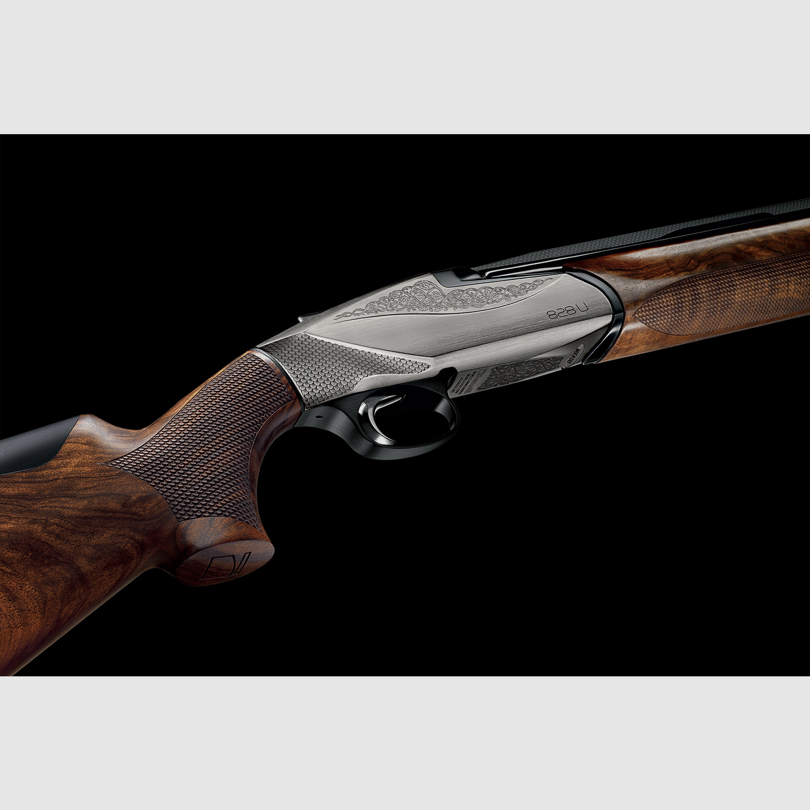 Benelli 828 U Silver hunting weapon / over-and-under shotgun