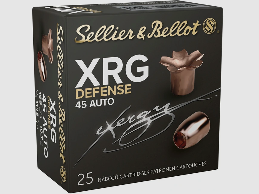 S&B .45ACP XRG Defense 165grs – 25 Schuss