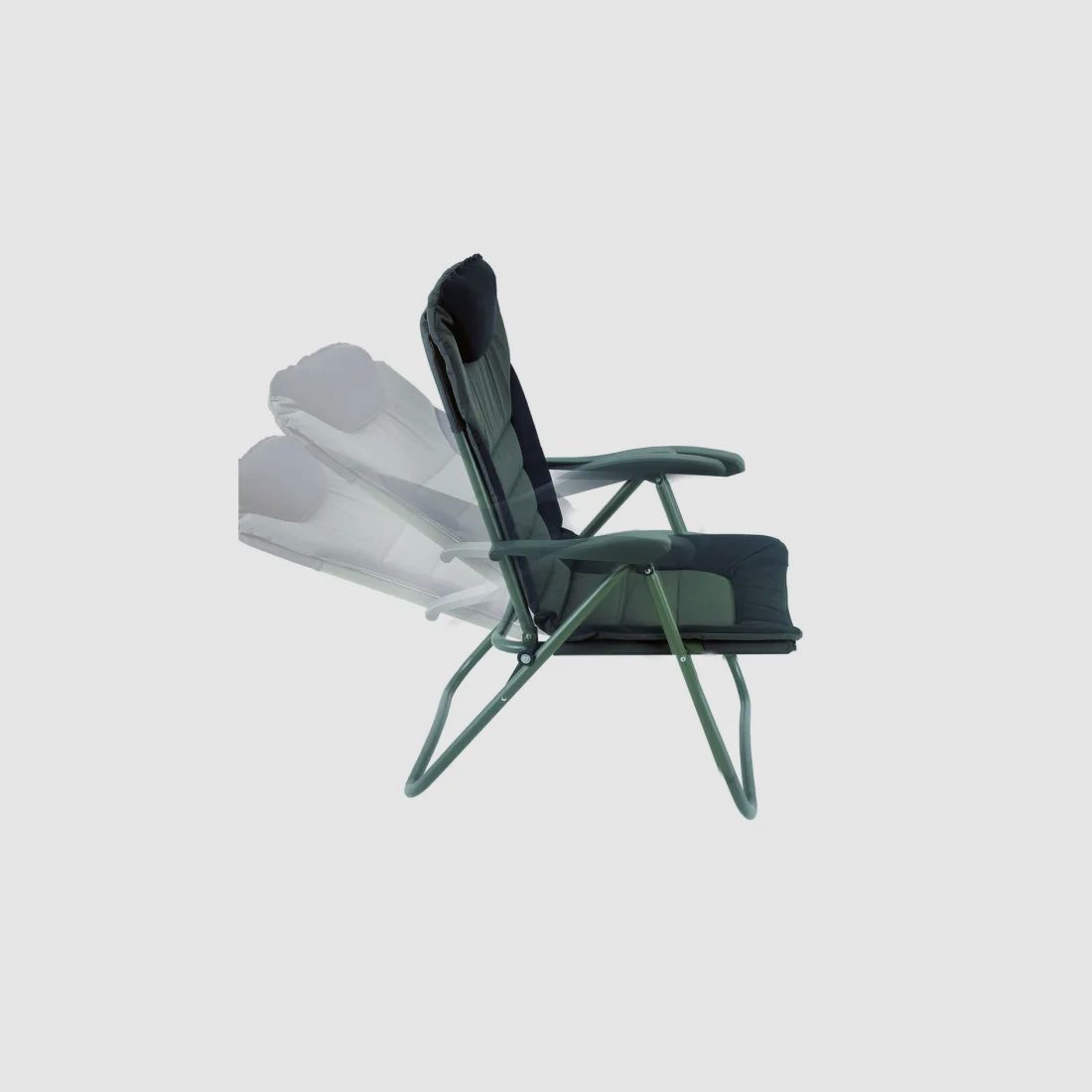 Behr Visser- en Outdoorstoel Trendex® Comfort - tot 130kg - Rugleuning 6-voudig verstelbaar - Groen
