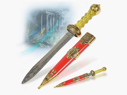 Roman Gladius - Miniaturschwert, Goldversion | 41886