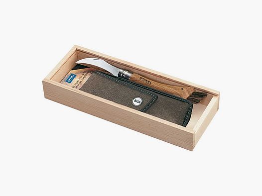 Opinel Opinel mushroom knife, stainless Sandvik steel, oak wood, folding knife