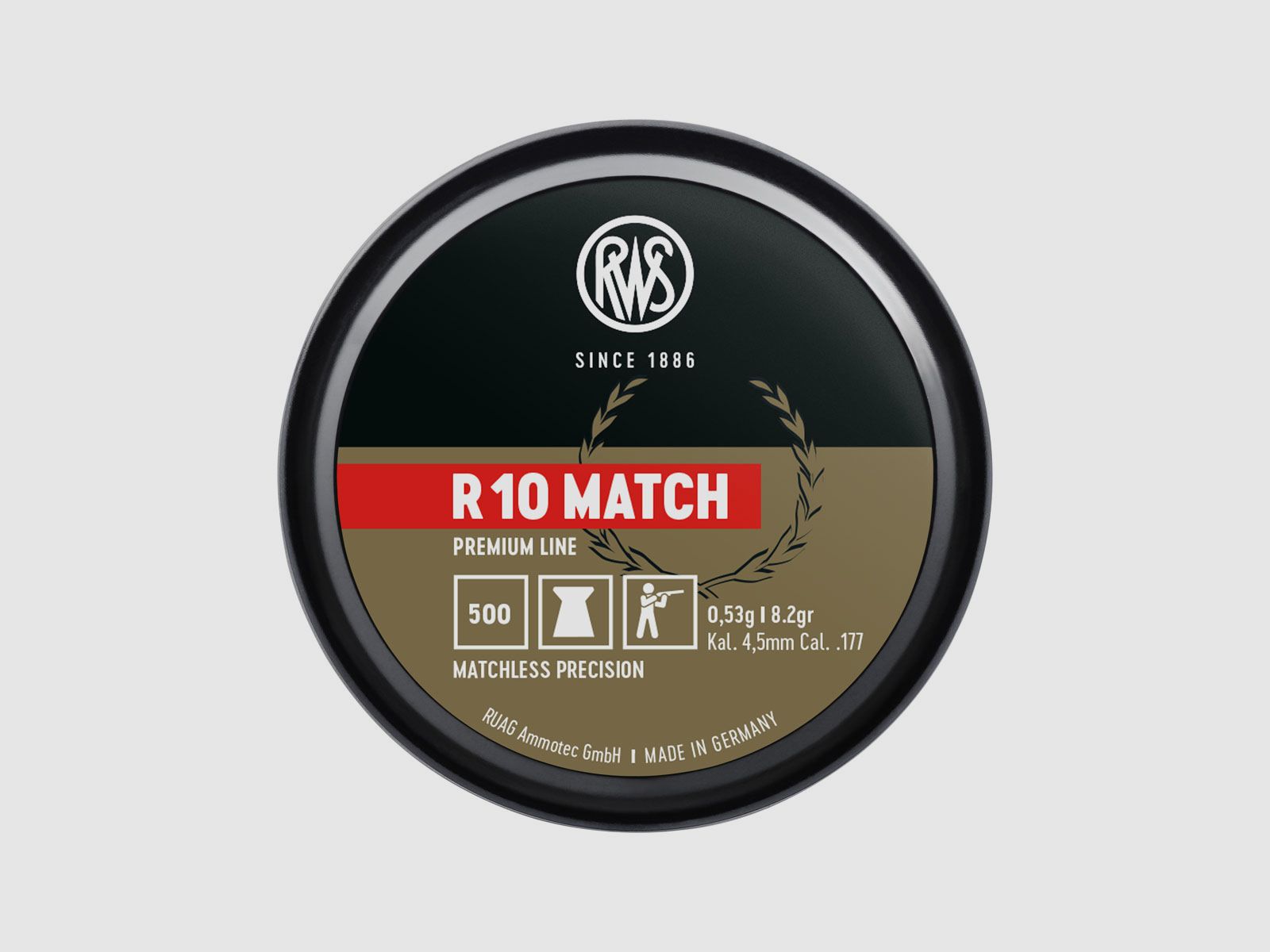 RWS R10 Match 0,53g 4,49mm Premium Line