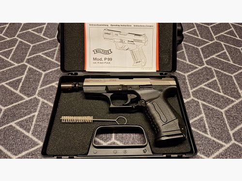 Walther P99 Schreckschuss Pistole Bicolor 9 mm P.A.K. NEU!