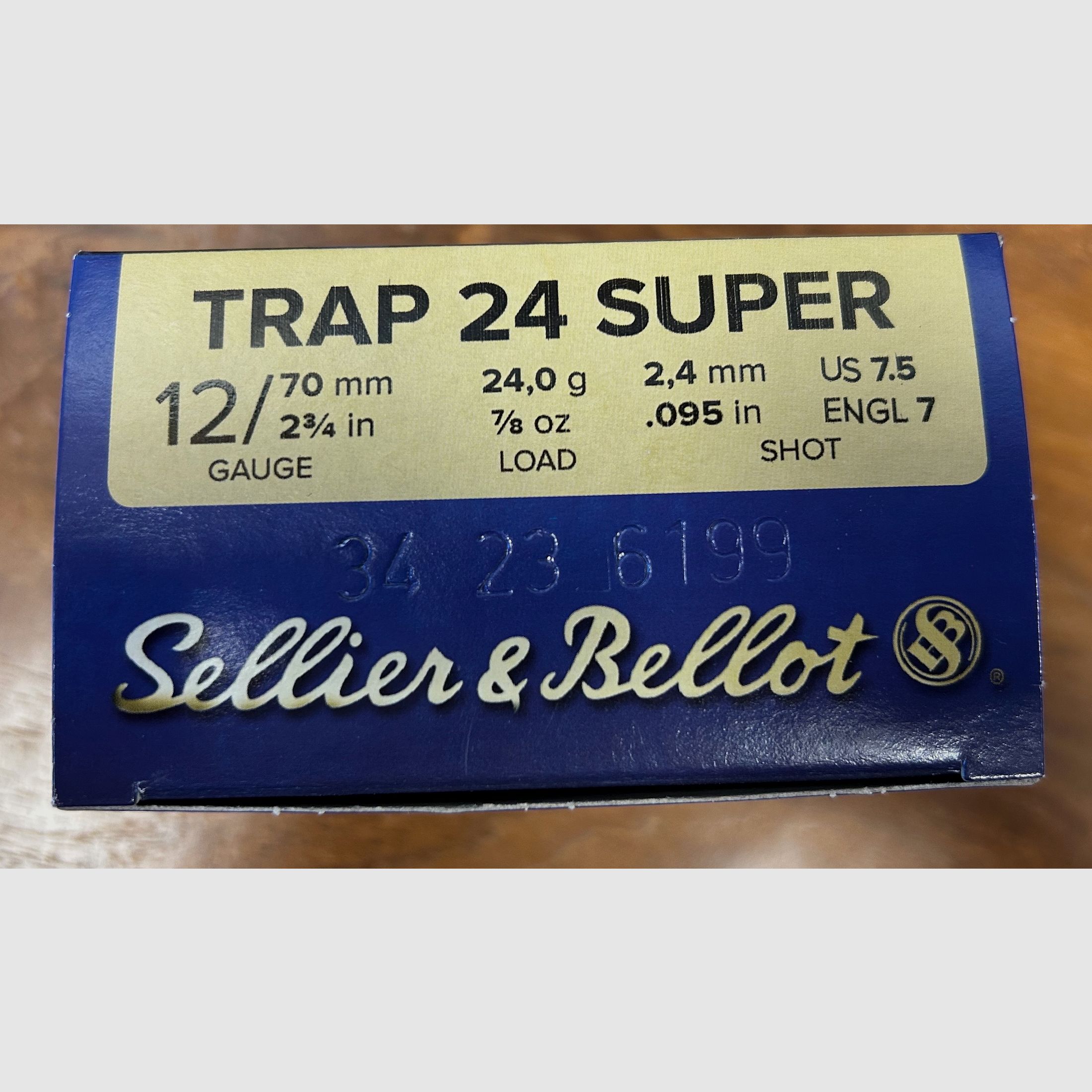 Sellier & Bellot 12/70 Super Trap 2,4mm 24g, Bild 2 von 2