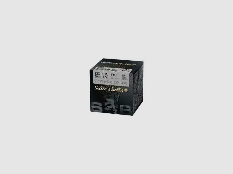 Sellier & Bellot .223 Rem. Vollmantel 4,5g/69grs. 100-400st.
