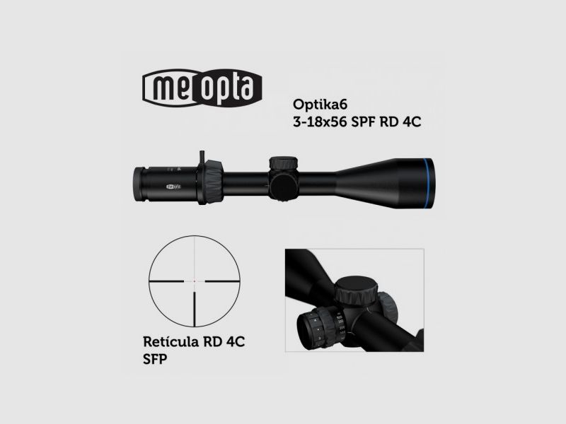 Zielfernrohr Meopta MeoPro Optika6 3-18x56 SFP - RD 4C, afbeelding 1 van 3