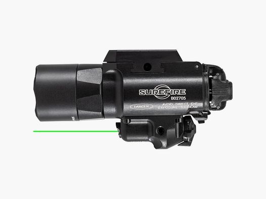 SUREFIRE X400U-A-GN Luz de Arma LED con Láser Verde para Pistola o Rifle